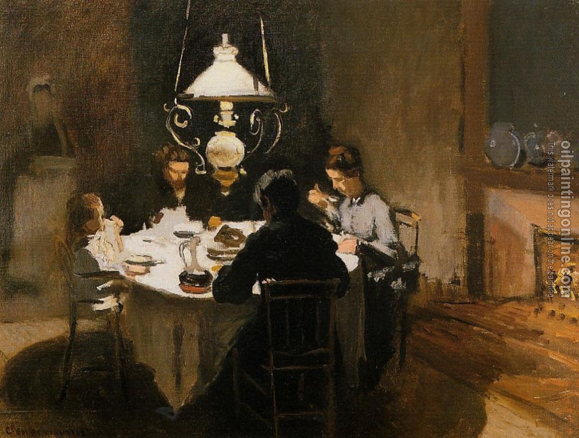 Monet, Claude Oscar - The Dinner